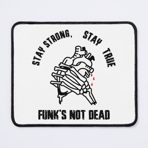 Item preview, Stay Strong Stay True Skeleton Heart Design, Funk's Not Dead, Gothic Skull Anatomy Graphic Tee designed and sold by Bigohobi.