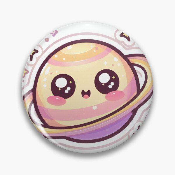 Item preview, Kawaii Saturn Planet Sticker designed and sold by PastelPawsArt.