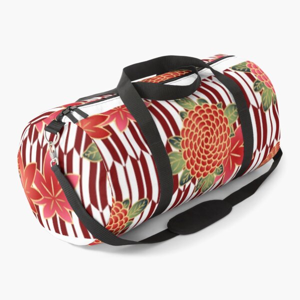Item preview, Japanese Yagasuri Arrow with Chrysanthemum and Autumn Leaves Pattern designed and sold by vekotpu.