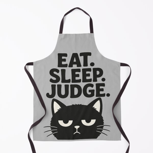 Item preview, Eat Sleep Judge Funny Black Cat Meme | Introvert Cat Humor Gift designed and sold by Moonveil_Studio.