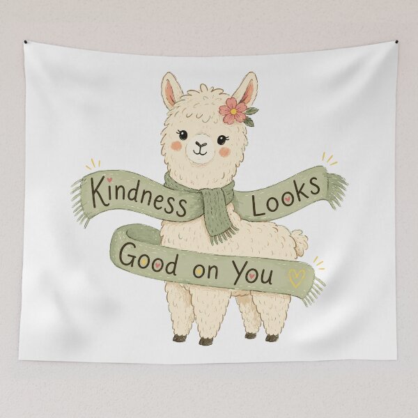 Item preview, Fluff Ambassador - Cute Smiling Alpaca Animal designed and sold by bapupa.