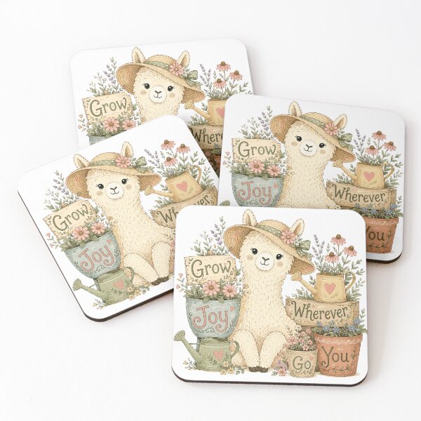 Item preview, Sunny Spirit - Cute Smiling Alpaca Animal designed and sold by bapupa.