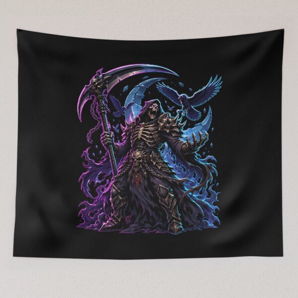 Item preview, Monstrous Wraith Reaper With Ravens And Moon Shards designed and sold by Tong4130.