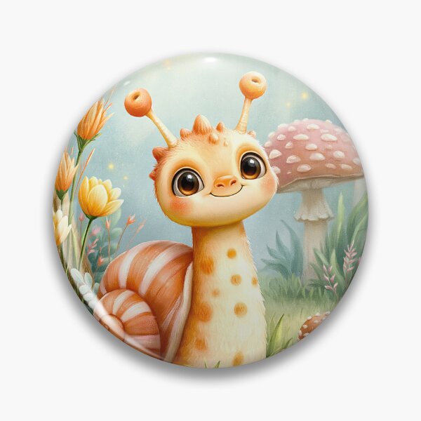Item preview, Cute Snail of the Shimmering Toadstool Trail designed and sold by MyMagicalPlace.