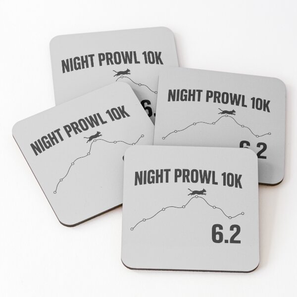 Item preview, Night Prowl 10K Funny Black Cat Running Meme designed and sold by Moonveil_Studio.
