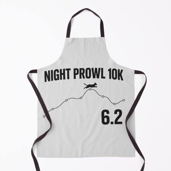 Item preview, Night Prowl 10K Funny Black Cat Running Meme designed and sold by Moonveil_Studio.