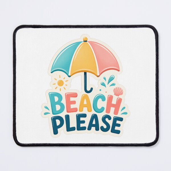 Item preview, Beach Please – Minimalist summer design with coastal typography designed and sold by FusiTink.