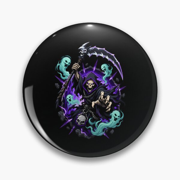 Item preview, Furious Soul Collector Reaper Emerging From Cracked Portal designed and sold by Tong4130.