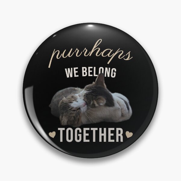 Item preview, Purrhaps We Belong Together – Cute Cuddling Cats | Romantic Cat Lover Design designed and sold by MB-CatPrints.