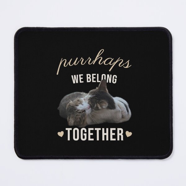 Item preview, Purrhaps We Belong Together – Cute Cuddling Cats | Romantic Cat Lover Design designed and sold by MB-CatPrints.