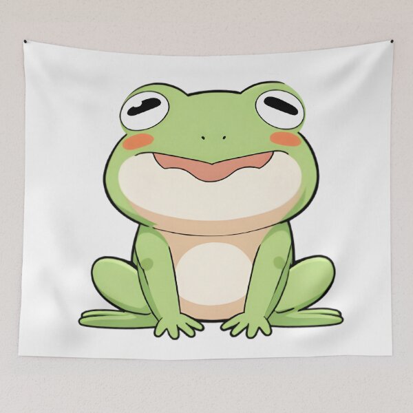 Item preview, Goofy Grin Frog — Funny Ugly Cute Kawaii Sticker designed and sold by tommysworks.