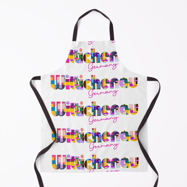 Item preview, Wittichenau, Germany, Vibrant Abstract City Typography Art designed and sold by Wanderful-roads.