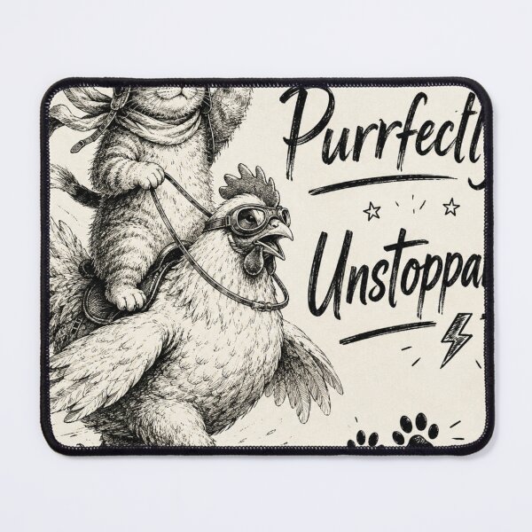 Item preview, "Purrfectly Unstoppable" designed and sold by Baza-nowosci.