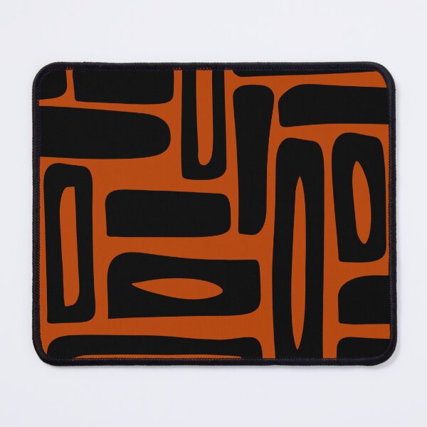 Item preview, Abstract composition in black prune and orange burned 03 designed and sold by StefanStudioArt.