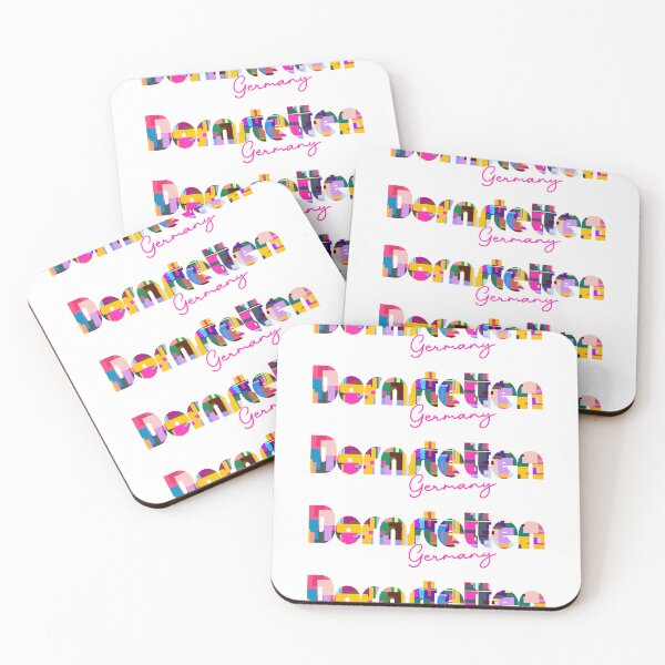 Item preview, Dornstetten, Germany, Vibrant Abstract City Typography Art designed and sold by Wanderful-roads.