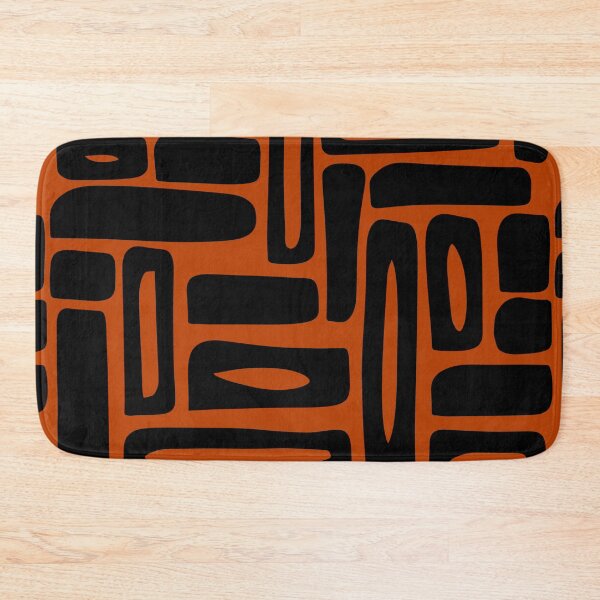 Item preview, Abstract composition in black prune and orange burned 03 designed and sold by StefanStudioArt.