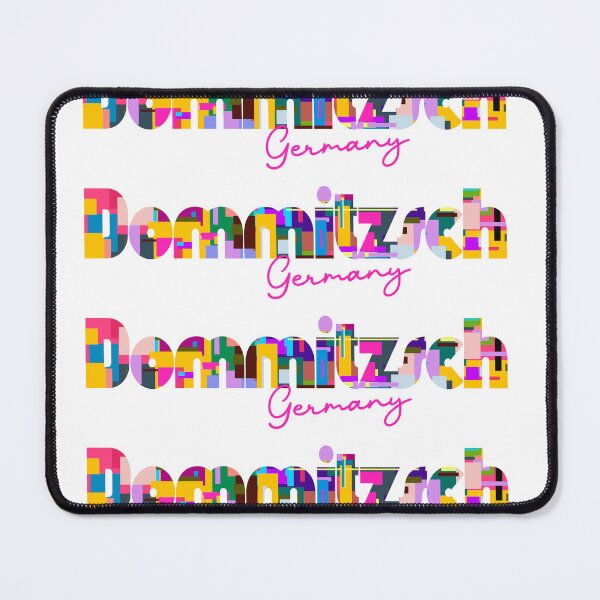 Item preview, Dommitzsch, Germany, Vibrant Abstract City Typography Art designed and sold by Wanderful-roads.