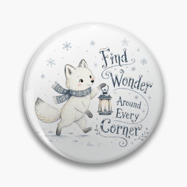 Item preview, Snowy Scout - Cute Arctic Fox designed and sold by bapupa.