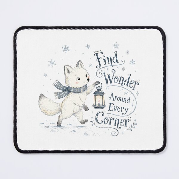 Item preview, Snowy Scout - Cute Arctic Fox designed and sold by bapupa.