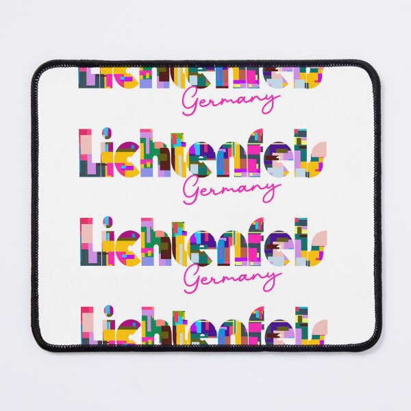 Item preview, Lichtenfels, Germany, Vibrant Abstract City Typography Art designed and sold by Wanderful-roads.