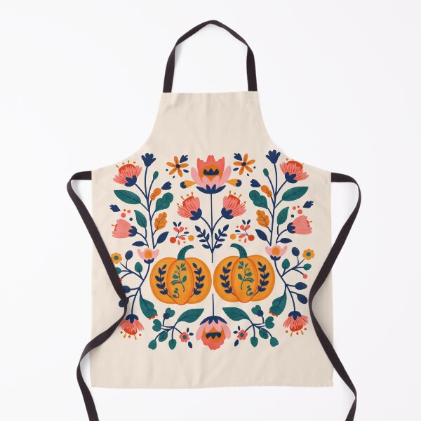 Item preview, Scandinavian Folk Art, Floral Pumpkin designed and sold by xiao xuans.
