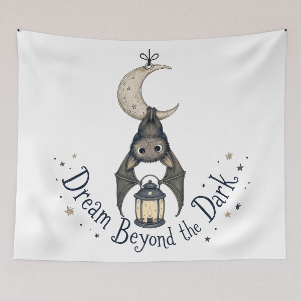 Item preview, Moonbeam Flier - Cute Bat designed and sold by bapupa.