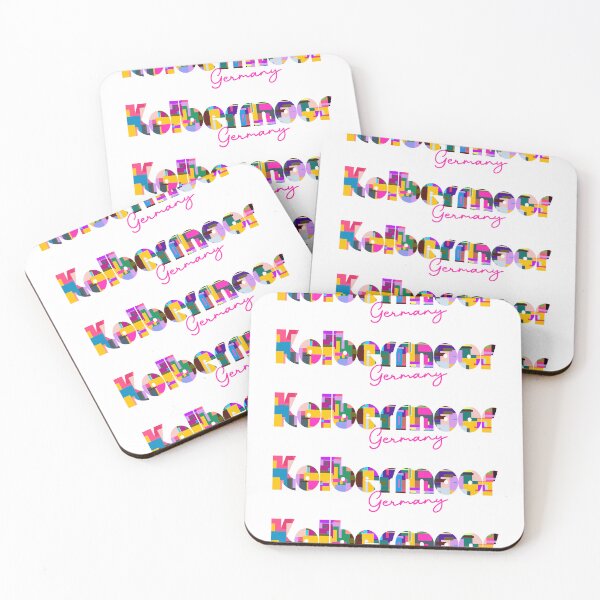 Item preview, Kolbermoor, Germany, Vibrant Abstract City Typography Art designed and sold by Wanderful-roads.