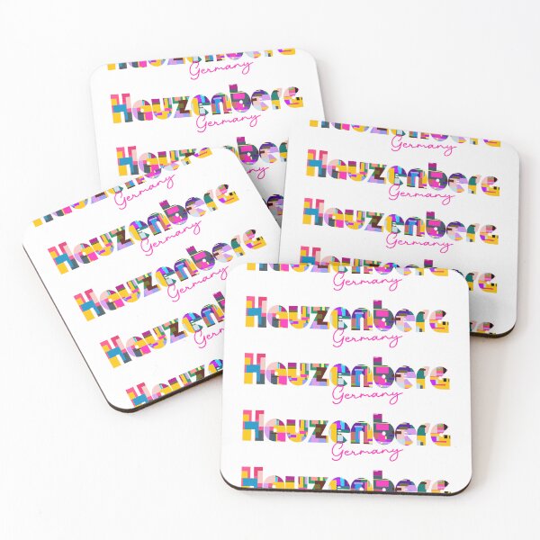 Item preview, Hauzenberg, Germany, Vibrant Abstract City Typography Art designed and sold by Wanderful-roads.