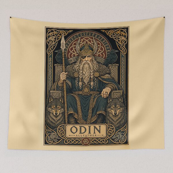 Item preview, Odin Allfather Norse Mythology designed and sold by PetsArt.