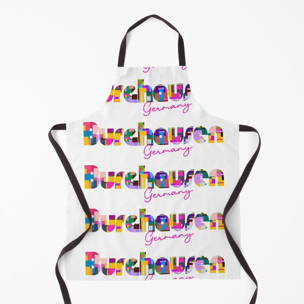 Item preview, Burghausen, Germany, Vibrant Abstract City Typography Art designed and sold by Wanderful-roads.
