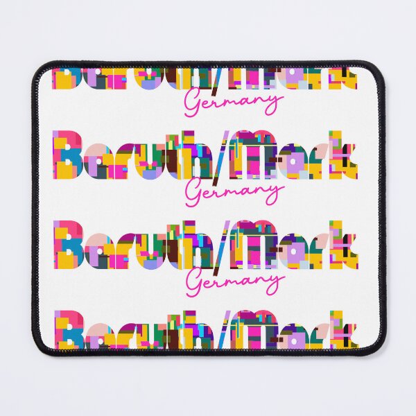 Item preview, Baruth/Mark, Germany, Vibrant Abstract City Typography Art designed and sold by Wanderful-roads.