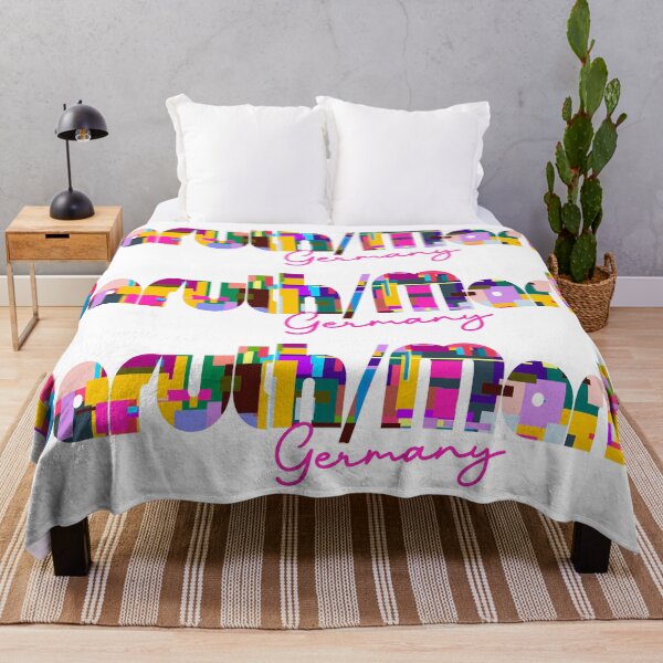Item preview, Baruth/Mark, Germany, Vibrant Abstract City Typography Art designed and sold by Wanderful-roads.