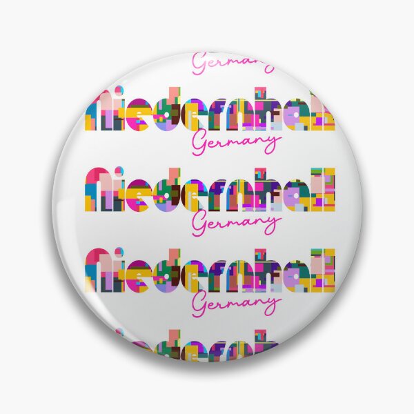 Item preview, Niedernhall, Germany, Vibrant Abstract City Typography Art designed and sold by Wanderful-roads.