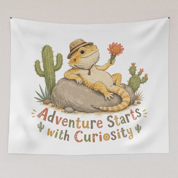 Item preview, Desert Dreamer - Cute Bearded Dragon designed and sold by bapupa.