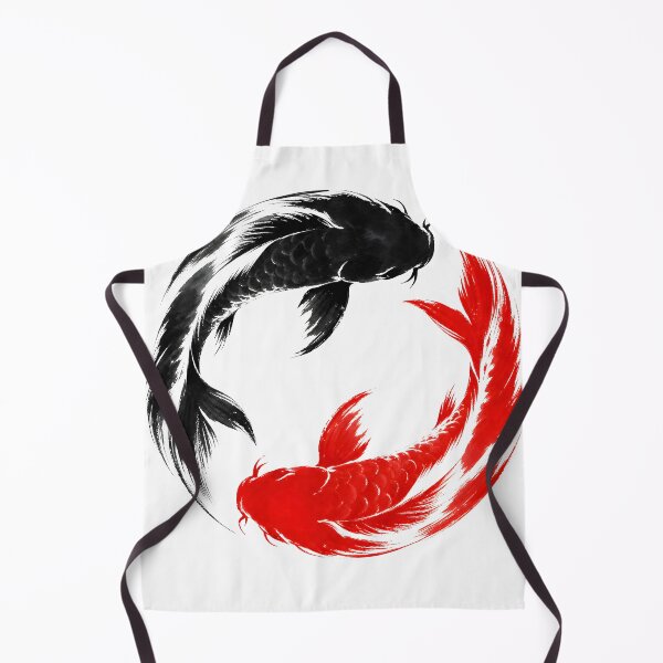 Item preview, Twin Koi Yin Yang — Japanese Ink Painting designed and sold by Mossbrush.
