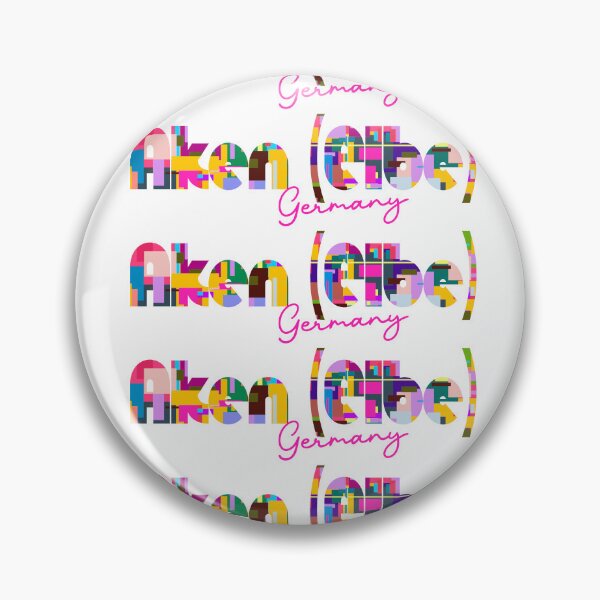 Item preview, Aken (Elbe), Germany, Vibrant Abstract City Typography Art designed and sold by Wanderful-roads.
