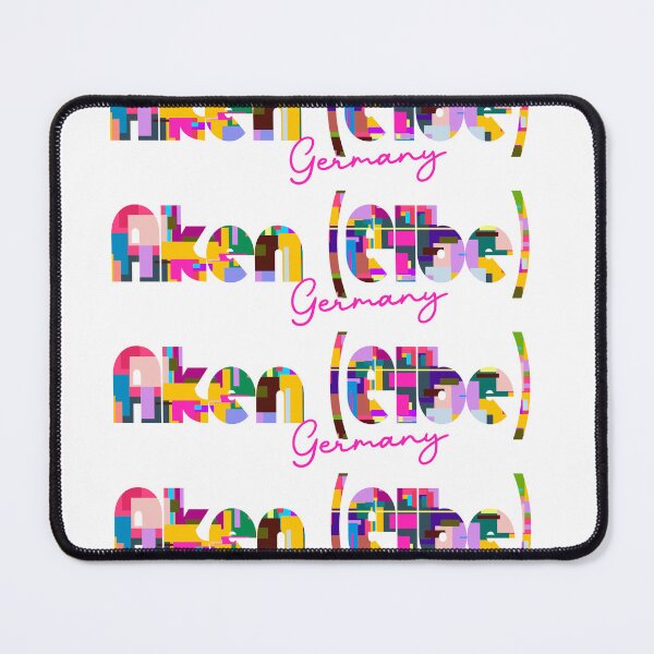 Item preview, Aken (Elbe), Germany, Vibrant Abstract City Typography Art designed and sold by Wanderful-roads.