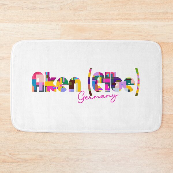 Item preview, Aken (Elbe), Germany, Vibrant Abstract City Typography Art designed and sold by Wanderful-roads.