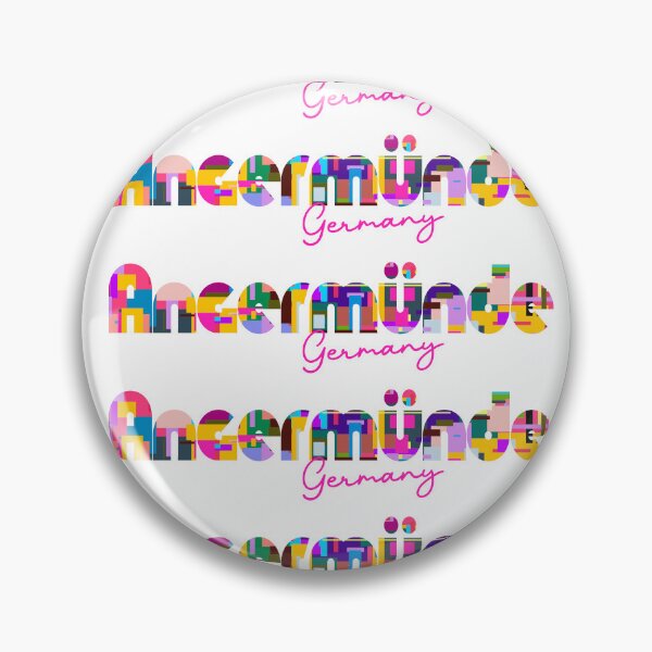 Item preview, Angermünde, Germany, Vibrant Abstract City Typography Art designed and sold by Wanderful-roads.