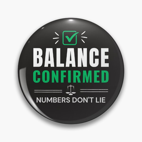 Item preview, Balance Confirmed | Funny Accountant CPA Trial Balance Typography Design designed and sold by FCA SIR MERCH .