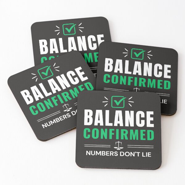 Item preview, Balance Confirmed | Funny Accountant CPA Trial Balance Typography Design designed and sold by FCA SIR MERCH .