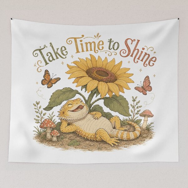 Item preview, Little Sunbather - Cute Bearded Dragon designed and sold by bapupa.