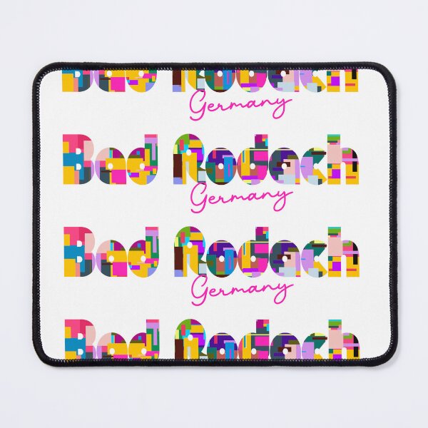 Item preview, Bad Rodach, Germany, Vibrant Abstract City Typography Art designed and sold by Wanderful-roads.