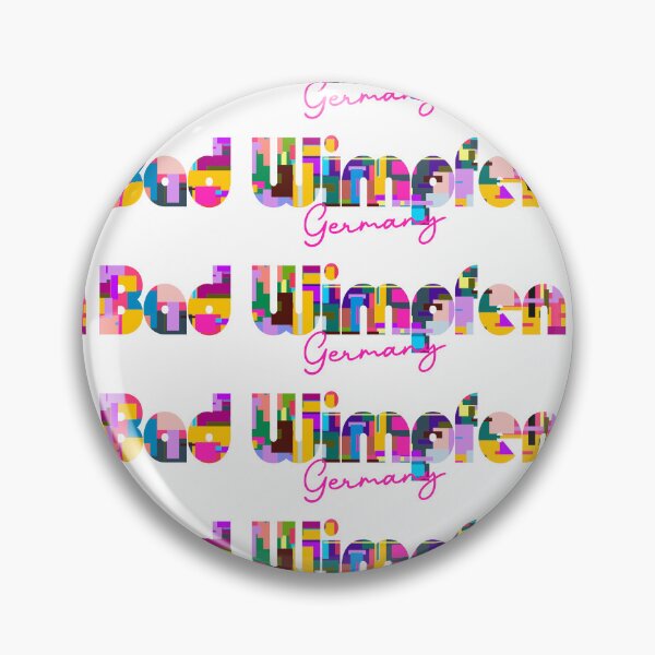 Item preview, Bad Wimpfen, Germany, Vibrant Abstract City Typography Art designed and sold by Wanderful-roads.