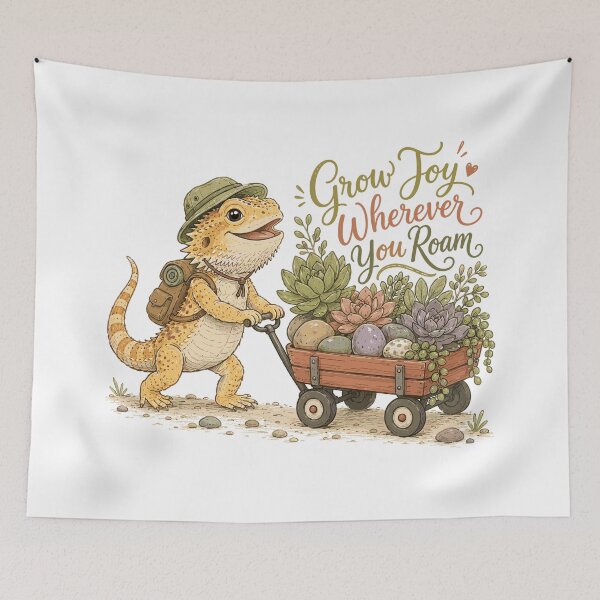 Item preview, Sunny Scales - Cute Bearded Dragon designed and sold by bapupa.