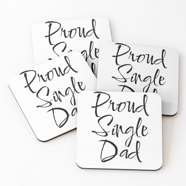 Item preview, Pround single Dad typography design  designed and sold by Swati's Digital Den.