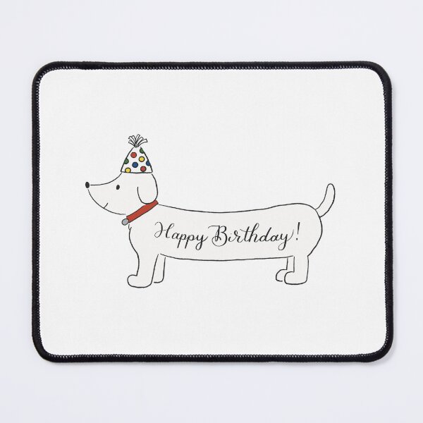 Item preview, Cute Happy Birthday Sausage Dog Sticker designed and sold by pinkstickstore.