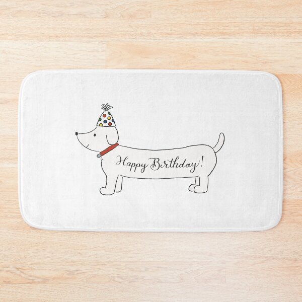 Item preview, Cute Happy Birthday Sausage Dog Sticker designed and sold by pinkstickstore.