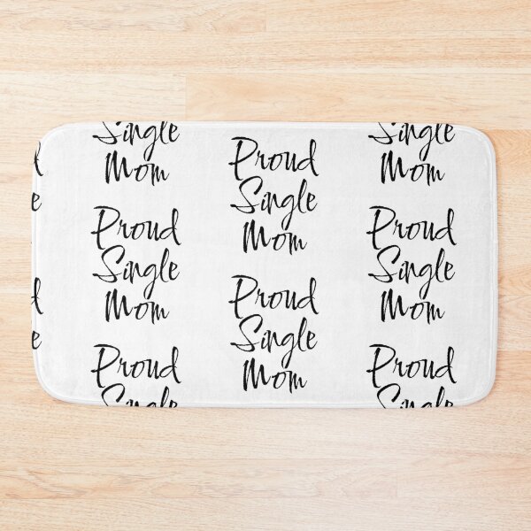 Item preview, Pround Single Mom typography design  designed and sold by Swati's Digital Den.