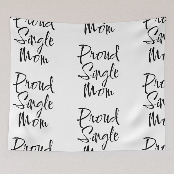 Item preview, Pround Single Mom typography design  designed and sold by Swati's Digital Den.